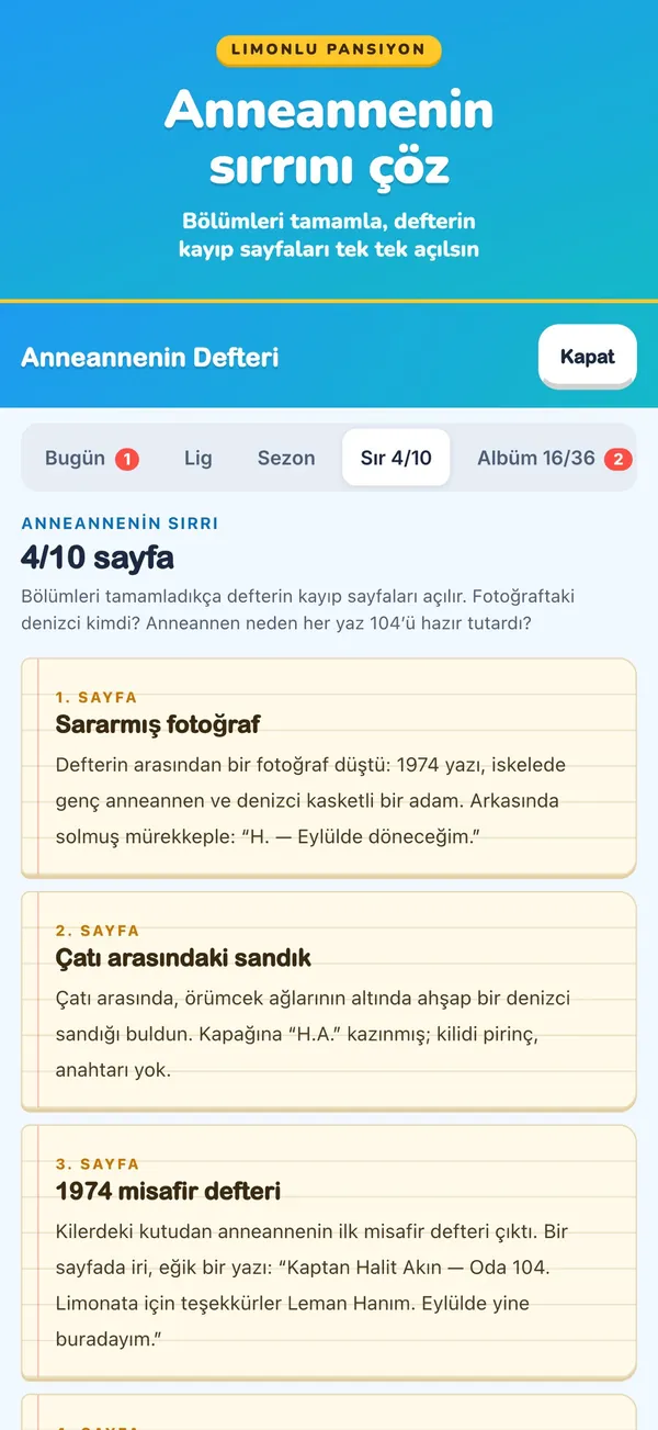 Anneannenin sırrını çöz